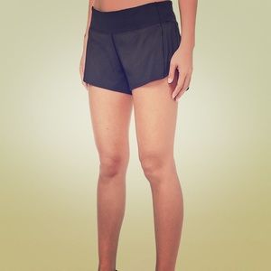 Lululemon black speed shorts